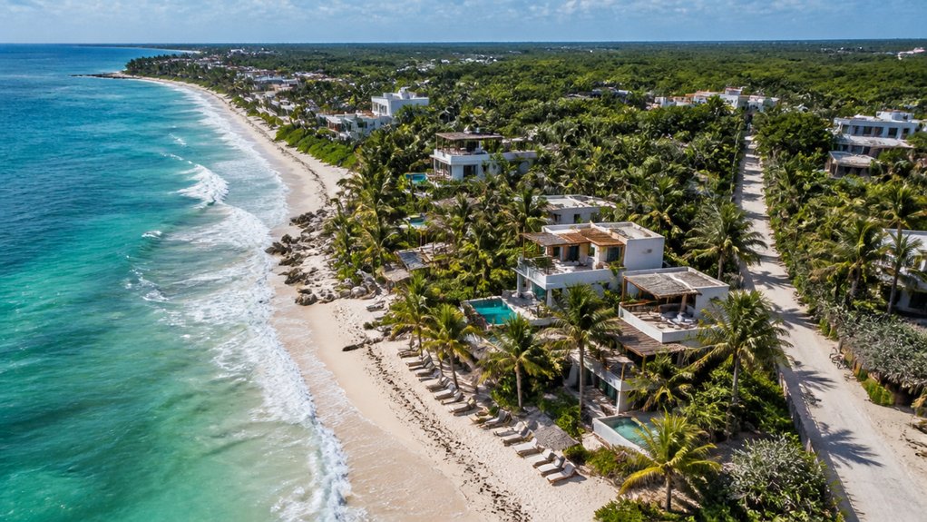 beach clubs and easy access