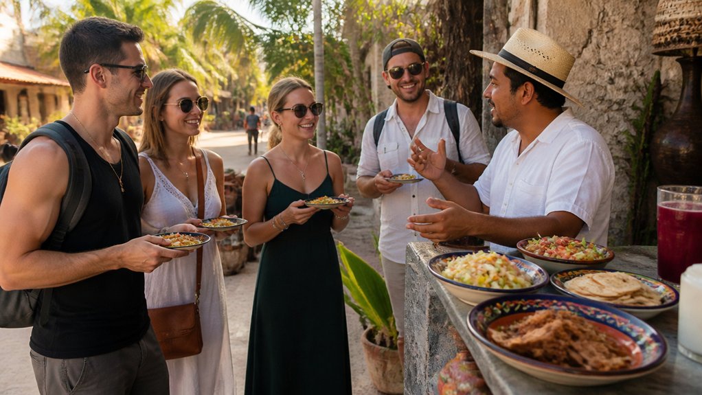 small group local taco tasting
