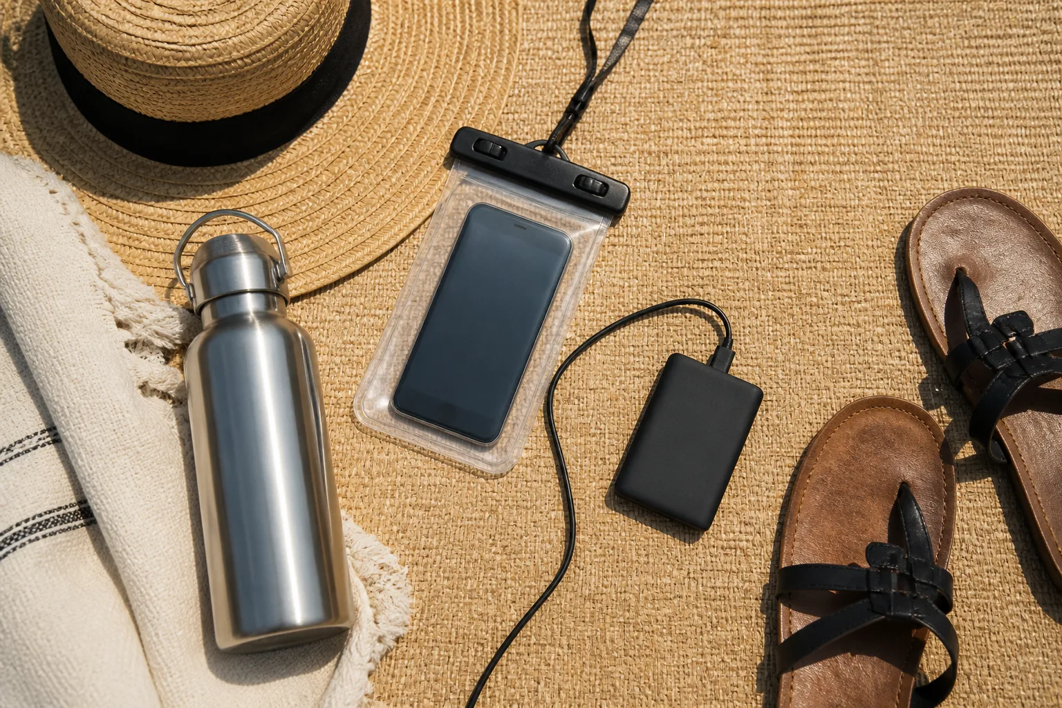 Practical supplies for a Tankah beach day