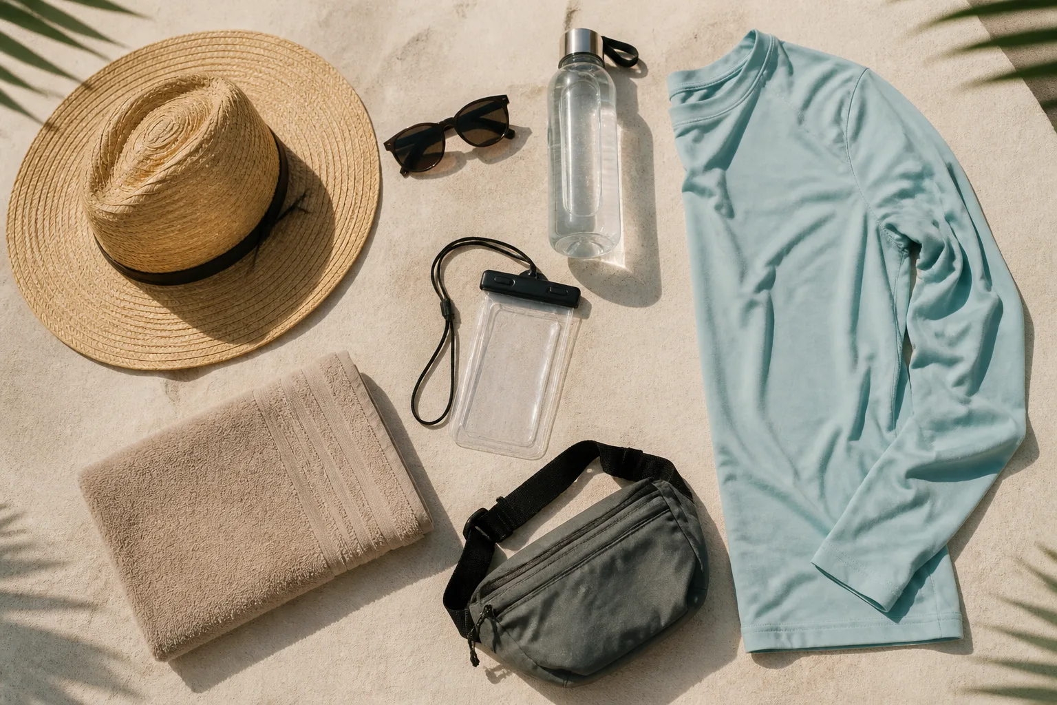 Practical items to pack for a Tulum boat trip