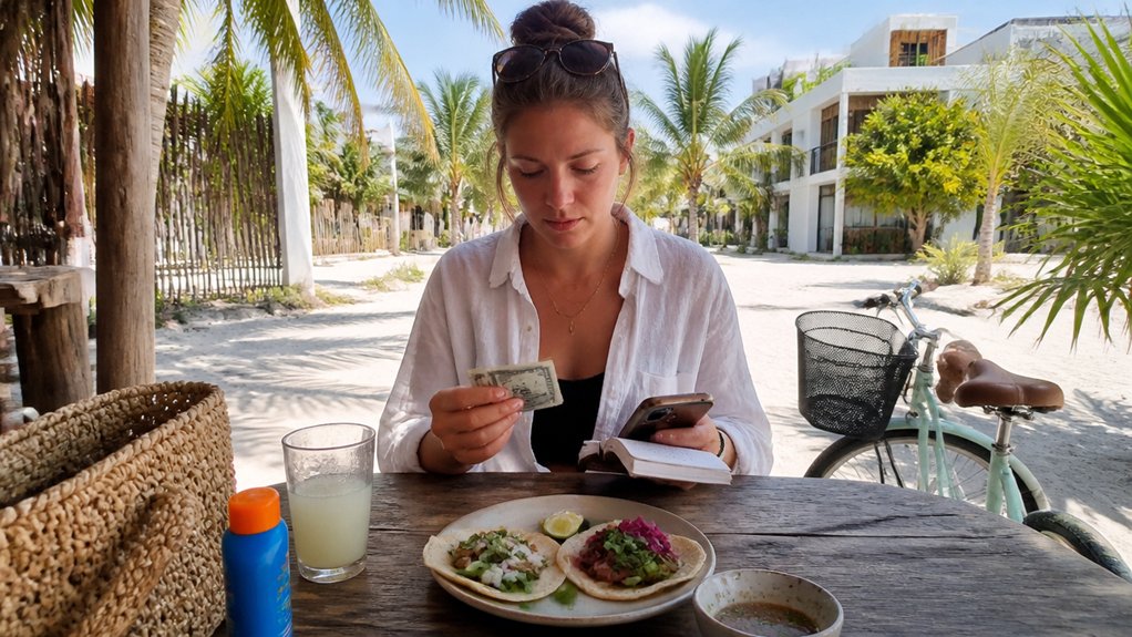 tulum budget beach vs town